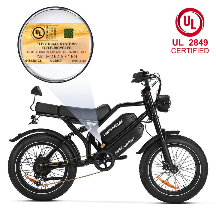 HappyRun G70 750W Hydraulic Brakes Fast Electric Cargo Bikes