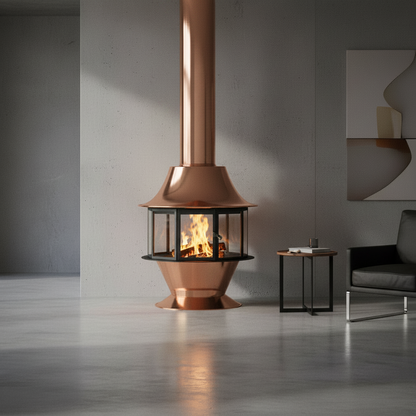 Malm 32" Spin-A-Fire Freestanding Wood Burning Fireplace