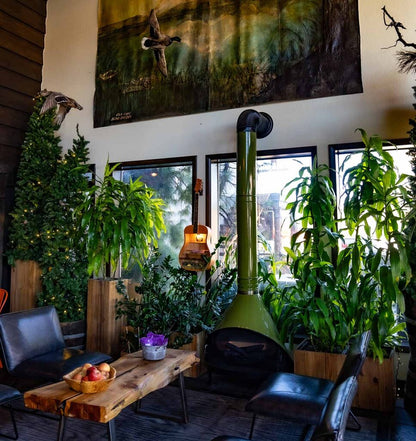 Malm 34” Zircon Freestanding Wood Burning Fireplace