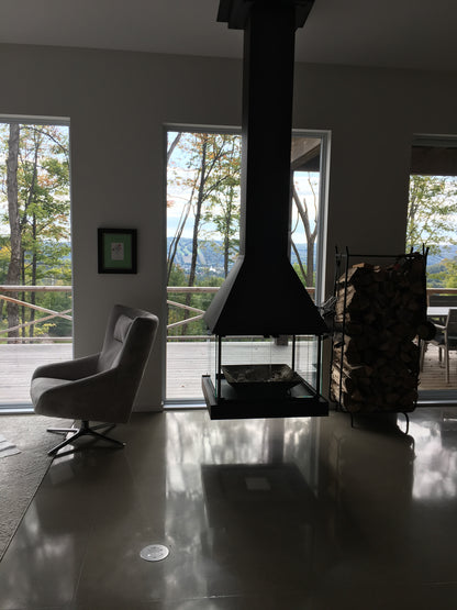 Floating Style Glass see through fireplace- Completely customize your very own 9000 series Don-Bar indoor Central Fireplace- you dream it- we design it. Like the Focus Fireplace this is a hand made to order very custom fireplace Modern fireplace
Suspended fireplace
Floating fireplace alternative
Designer fireplace
Luxury fireplace
High-efficiency fireplace
Statement fireplace
Architectural fireplace Better than Focus fireplace
Focus fireplace alternative
Affordable luxury fireplace
Modern fireplace