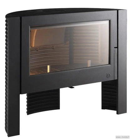 This French Made Wood Burning Stove is top of the line with a wide angle viewing area and self cleaning and washing features. Scandinavian Style Fireplace is one of the most efficient models available- Invicta Itaya Wood Stove Wood burning fireplace Cast iron High BTU EPA Certified Wood Burning Stove