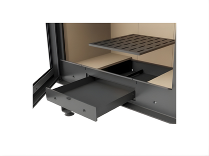 Opened Ash Pan of KFD ECO 70 L/R white background