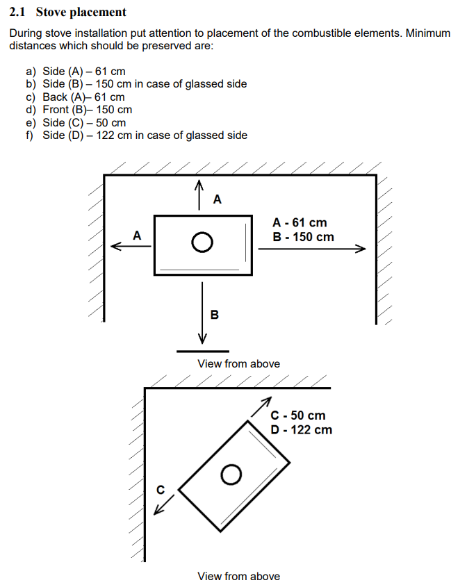 KFD Dorako Ariana- Three Sided Glass Freestanding Gas Fireplace with Bench Direct Vent Gas