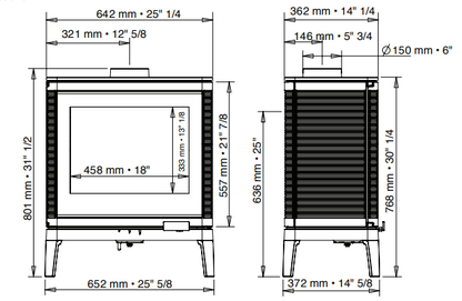 Invicta® Kiara Wood Stove 2022 Model