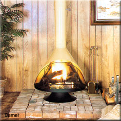 Malm 30” Zircon Freestanding Wood Burning Fireplace