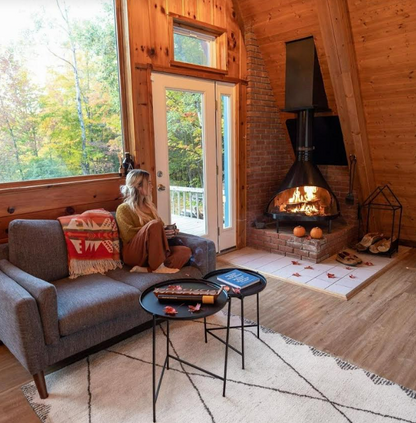 Malm MCM Cone style floating Fireplace the 38" Zircon Wood fireplace is made in America and Made to order