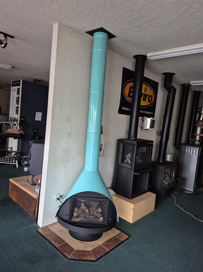 Zircon Wood burning Zircon 34" IN STOCK Mid century Modern Fireplace MCM fireplace available now while supplies last