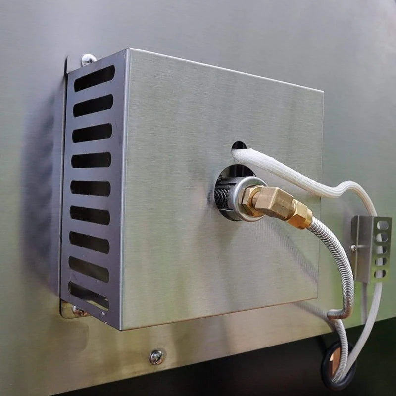 Pinnacolo Ibrido Hybrid Gas/Wood Pizza Oven with Cart, 35,000 btu LP Burner, Includes Premium Accessory Package