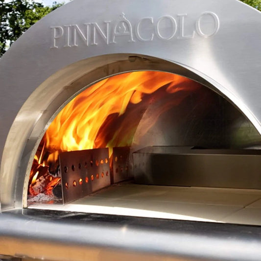 Pinnacolo Ibrido Hybrid Gas/Wood Pizza Oven with Cart, 35,000 btu LP Burner, Includes Premium Accessory Package
