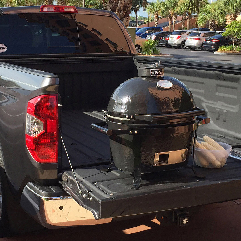 Smokey Mountain, Fireplaces, Primo, Grills, Outdoor Living, Burner, Fire, Primo Ceramic, Grill Head, XL 400, Kamado Grill, Cypress, Table, Primo Cradle, Portable Top