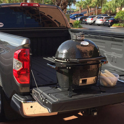 Smokey Mountain, Fireplaces, Primo, Grills, Outdoor Living, Burner, Fire, Primo Ceramic, Grill Head, XL 400, Kamado Grill, Cypress, Table, Primo Cradle, Portable Top