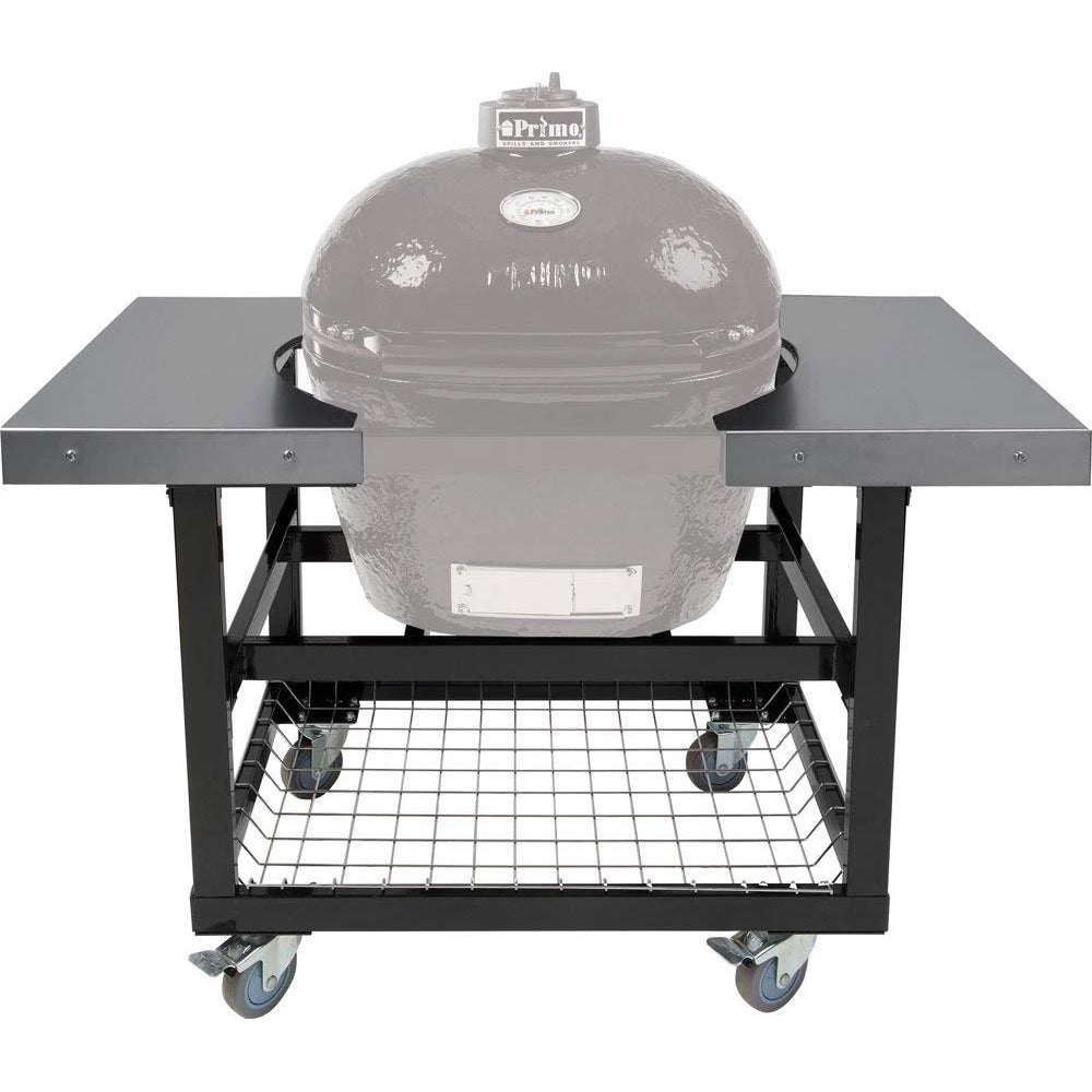 Smokey Mountain, Fireplaces, Primo, Grills, Outdoor Living, Burner, Fire, Primo Ceramic, Grill Head, XL 400, Kamado Grill, Cypress, Table, Primo Cradle, Portable Top, Basket, Stainless Steel 
