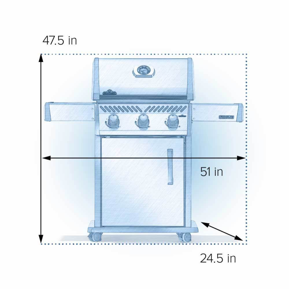 Napoleon rogue series 425 dimension