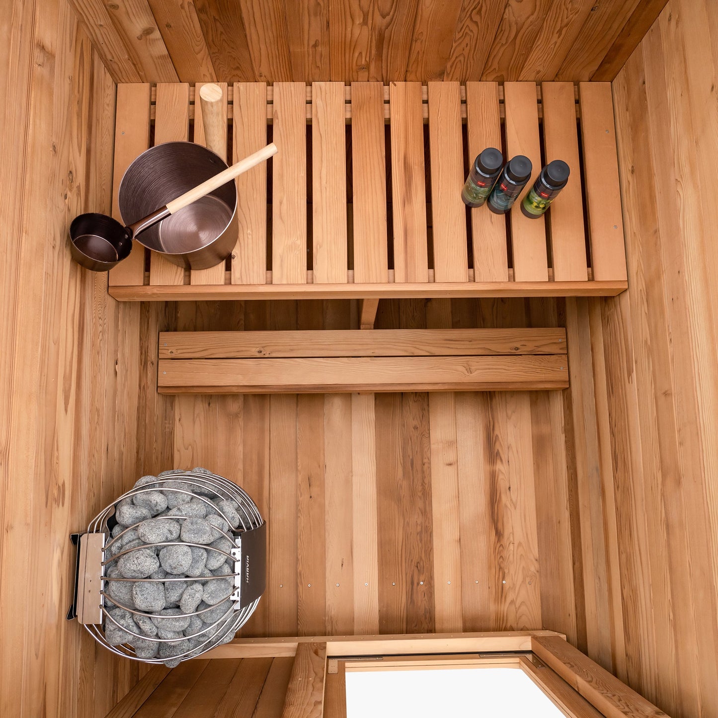 Duo Outdoor Sauna - 2 Person w/ Harvia KIP 8kW Heater by Redwood Outdoors