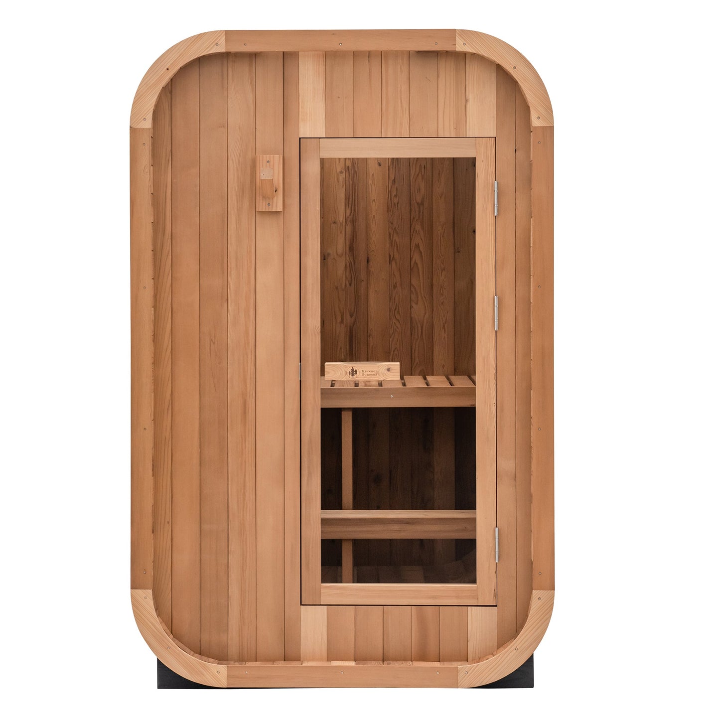 Duo Outdoor Sauna - 2 Person w/ Harvia Spirit Wi-Fi 8kW Heater by Redwood Outdoors