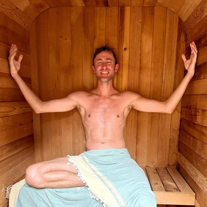 Duo Outdoor Sauna - 2 Person w/ Harvia KIP 8kW Heater by Redwood Outdoors