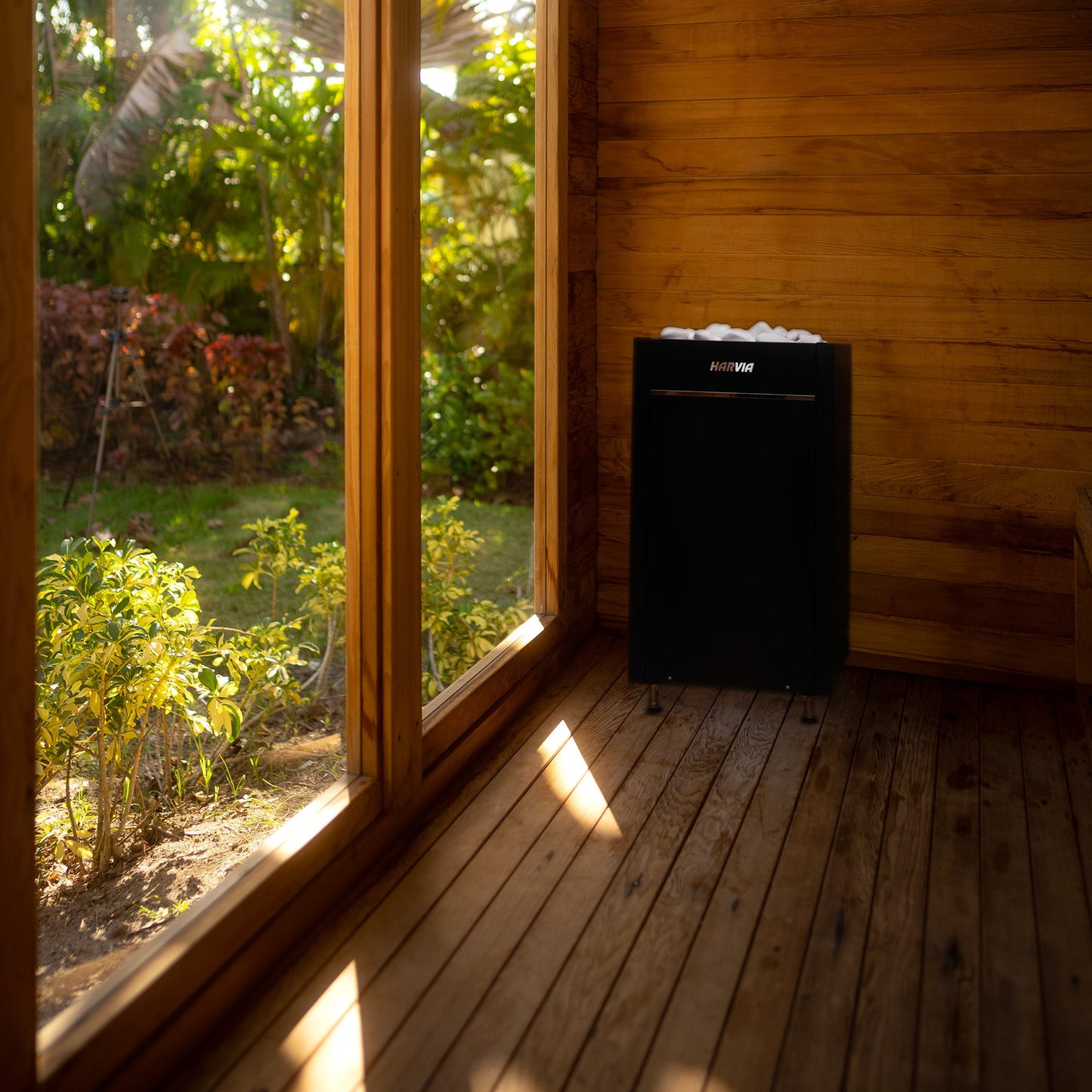 Garden Outdoor Sauna - 8 Person w/ Harvia KIP 8kW Heater by Redwood Outdoors