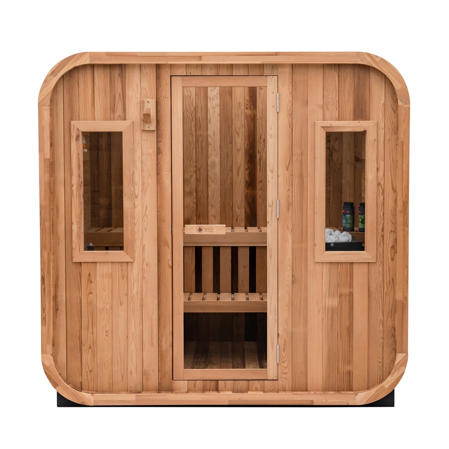 Summit Outdoor Sauna - 6 Person w/ Harvia KIP 8kW Heater by Redwood Outdoors