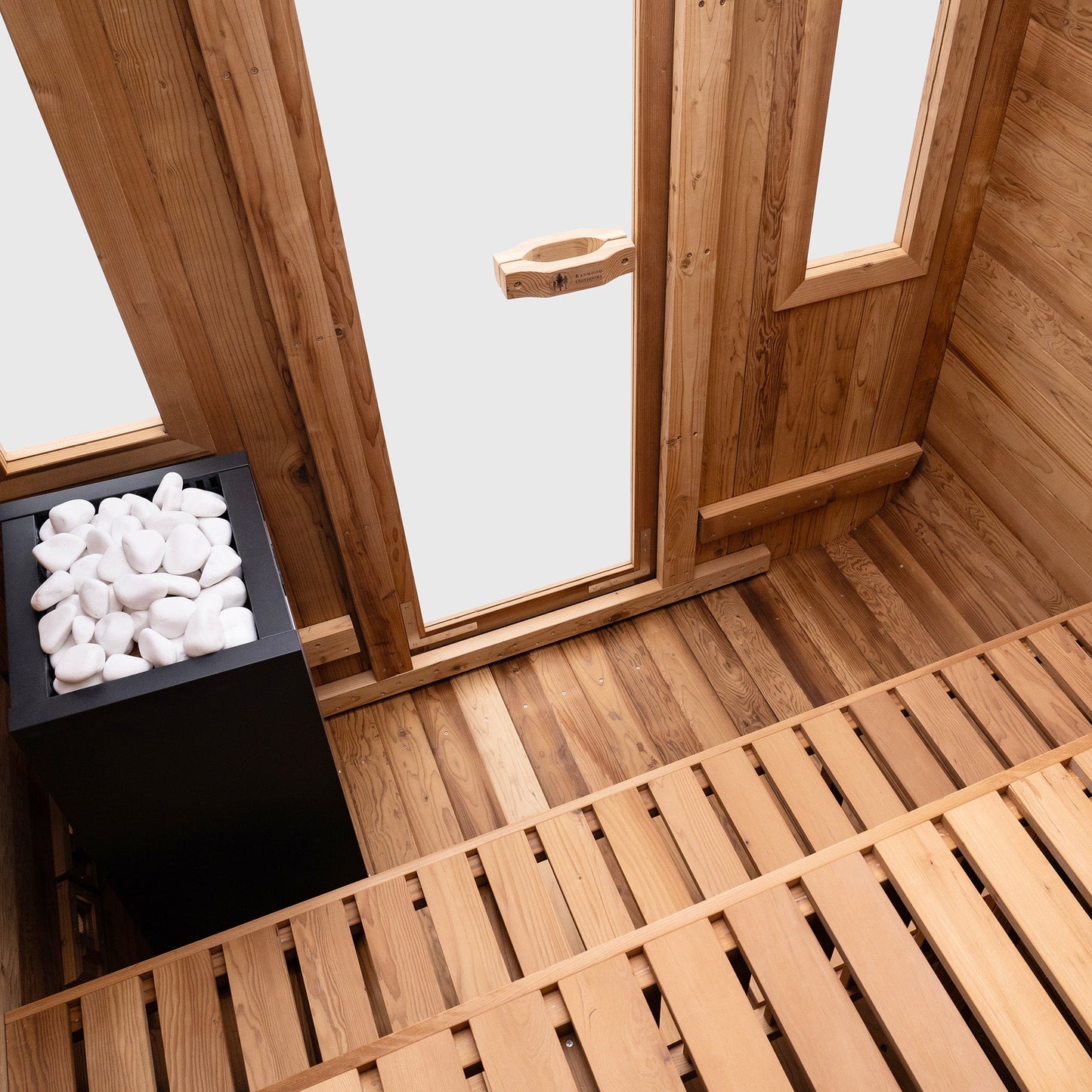 Summit Outdoor Sauna - 6 Person w/ Harvia KIP 8kW Heater by Redwood Outdoors