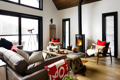 Stûv S30C One Wood Burning Stove - Performance Compact Glass Fire Screen Stove