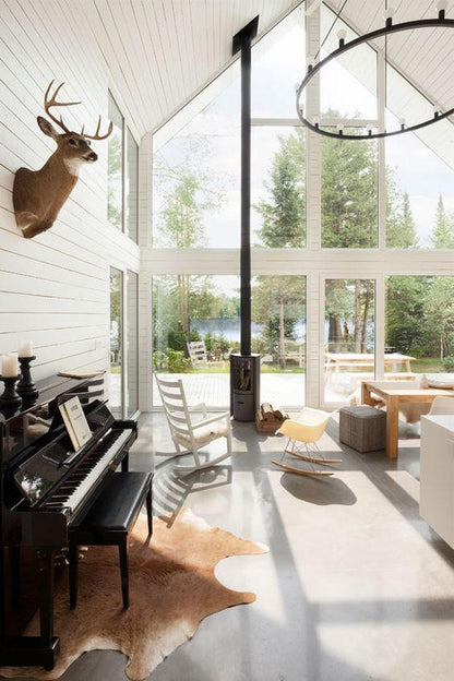 Corner Fireplace long burning freestanding Jotul Style Stuv 30 Compact Fireplace MCM Modern Sleek Scandinavian designed Canadian STUV Fireplace