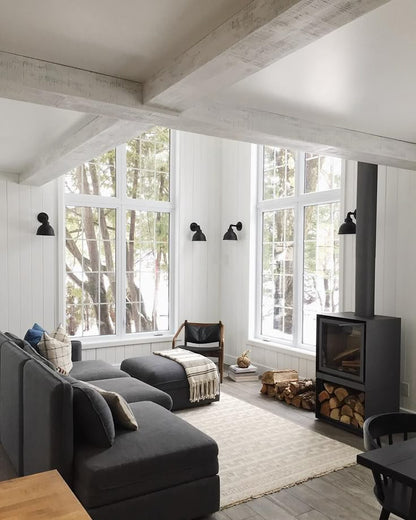 Black Stuv 16-H model wood burning stove