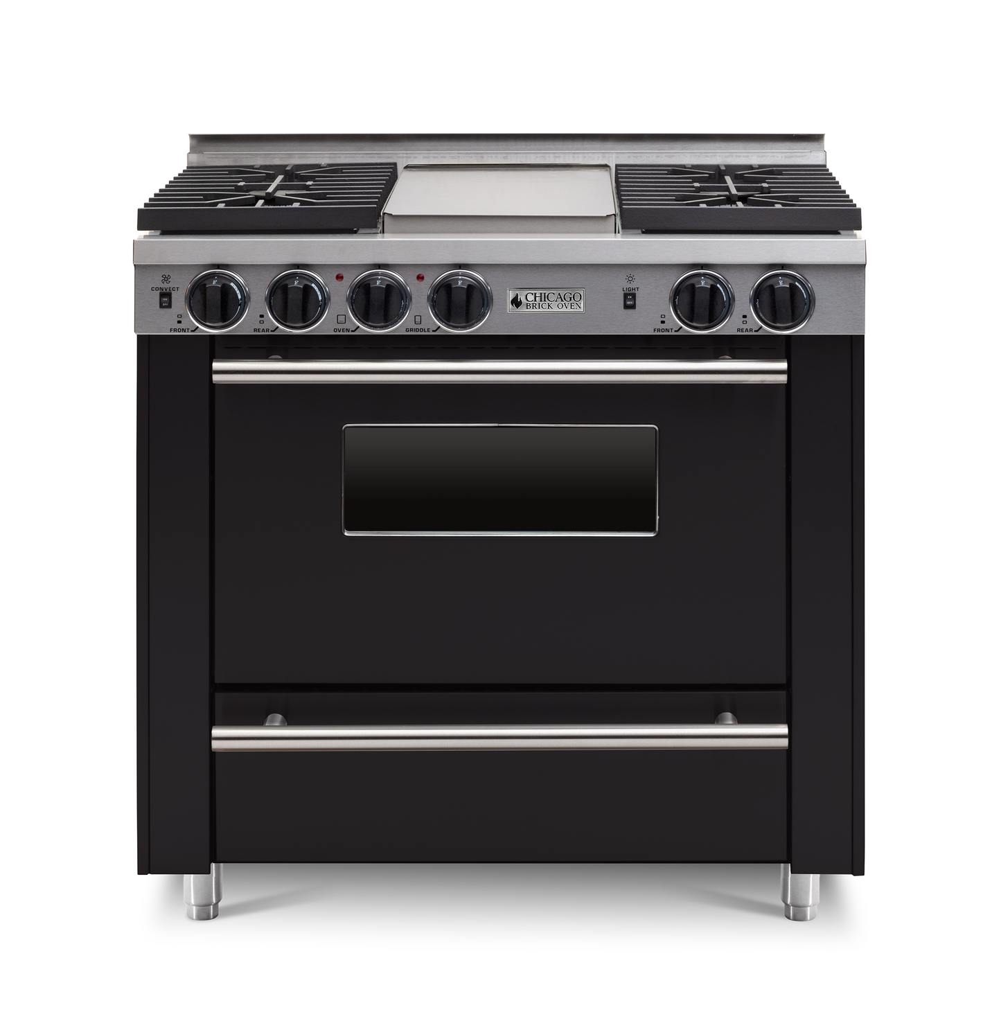 Chicago Brick Oven - 36” All-Gas Convection Range - Sealed Burners (4-6 Burners Option )