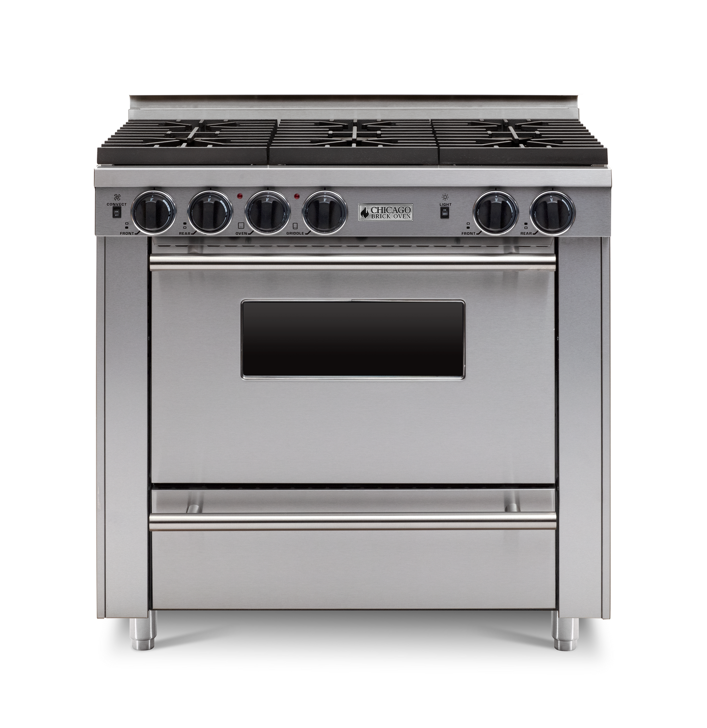 Chicago Brick Oven - 36” All-Gas Convection Range - Sealed Burners (4-6 Burners Option )
