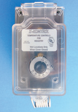 Small greenhouse exhaust fan thermostat