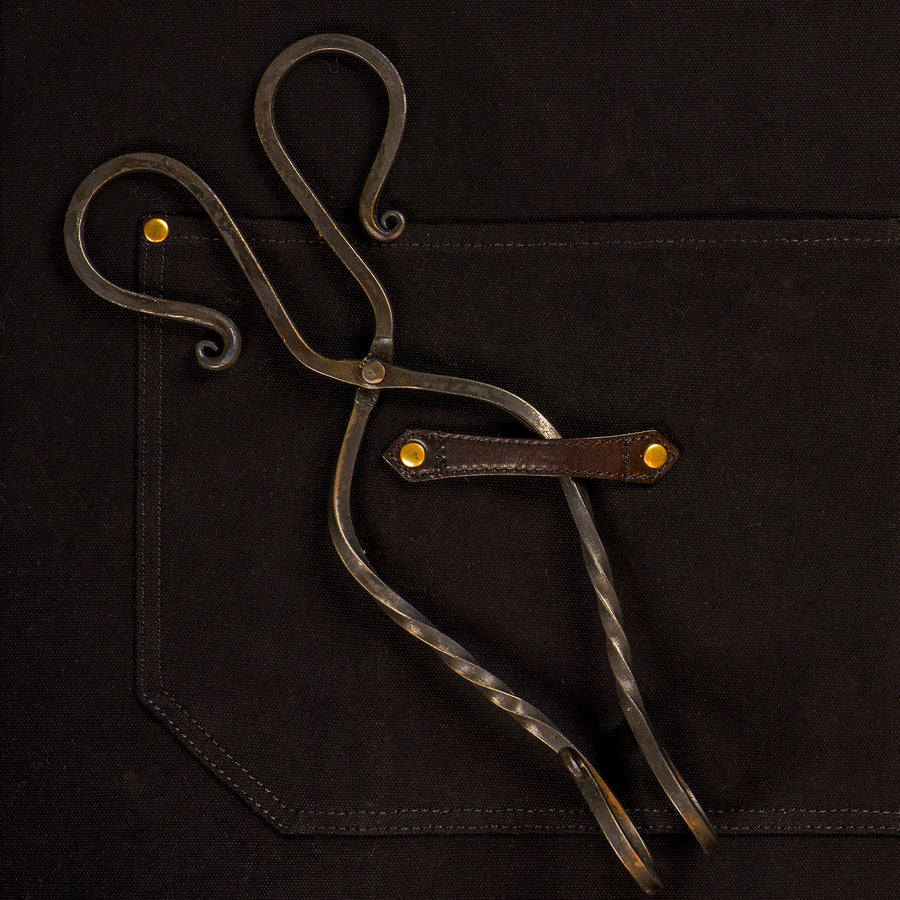 Hand-Forged 14" Tongs - Perfect for Grilling Wings, Skewers, Sausages | Fine Craftsmanship by Wasatch Forge
