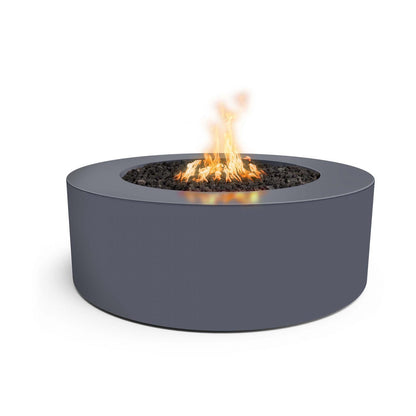 The Outdoor plus powdered coated 18" Tall Unity Fire Pit with white background 