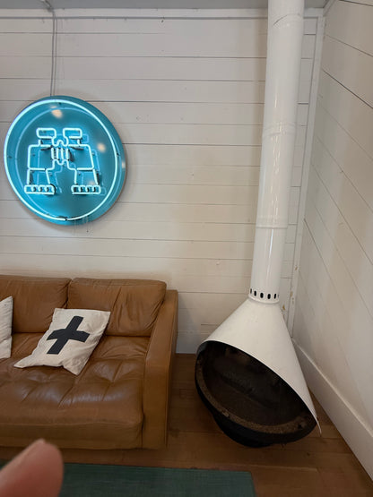 Zircon Wood burning Zircon 34" IN STOCK Mid century Modern Fireplace MCM fireplace available now while supplies last