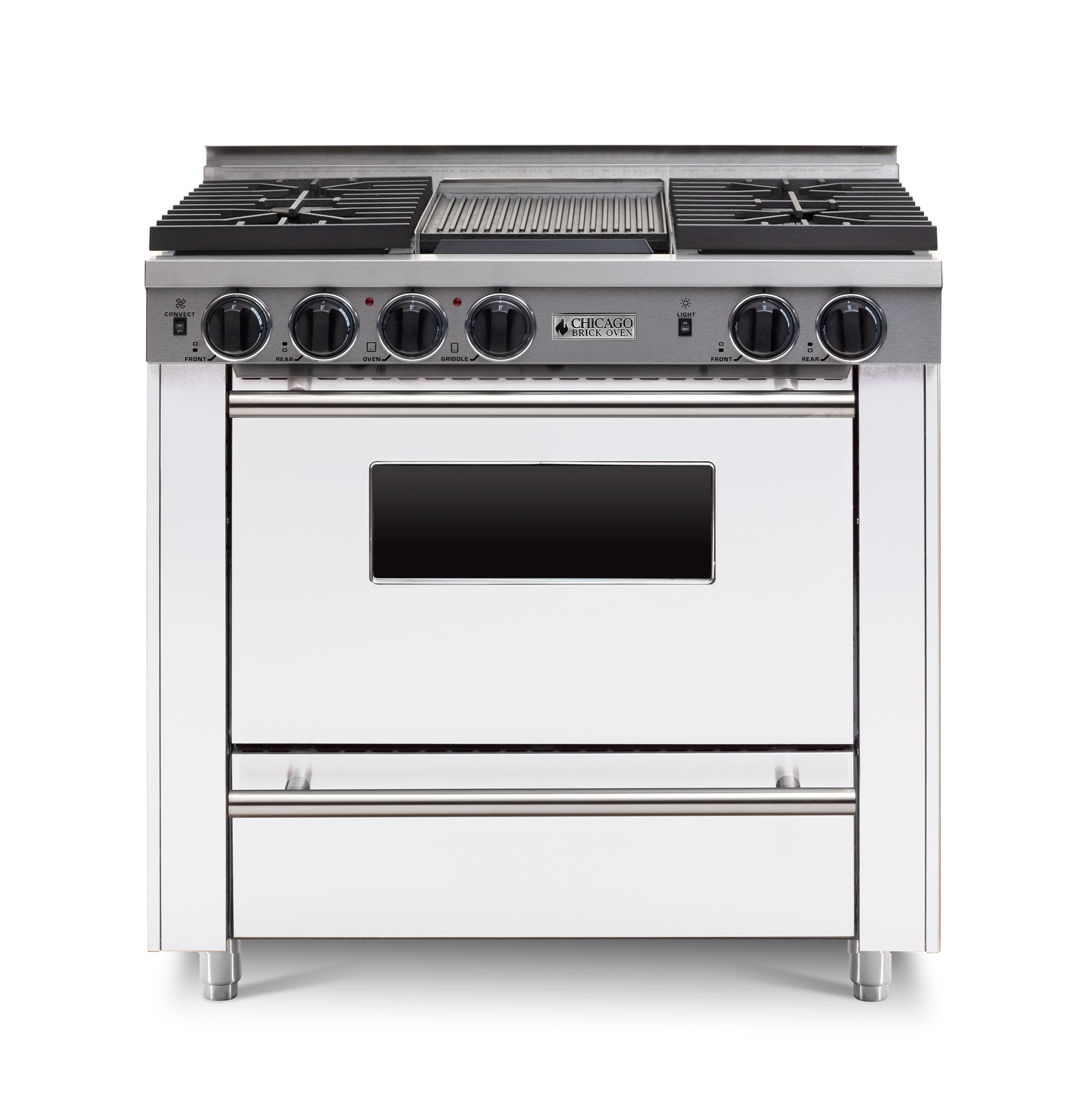 Chicago Brick Oven - 36” All-Gas Convection Range - Sealed Burners (4-6 Burners Option )