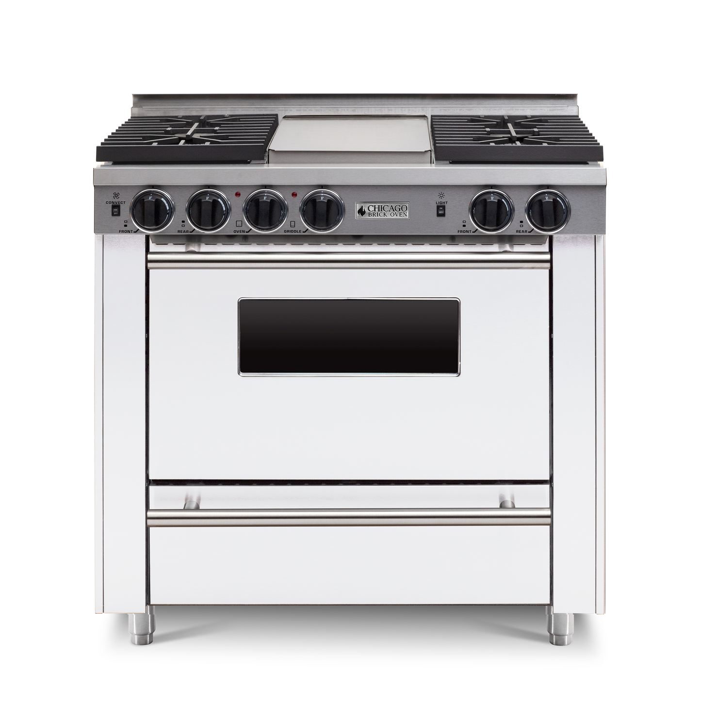 Chicago Brick Oven - 36” All-Gas Convection Range - Sealed Burners (4-6 Burners Option )