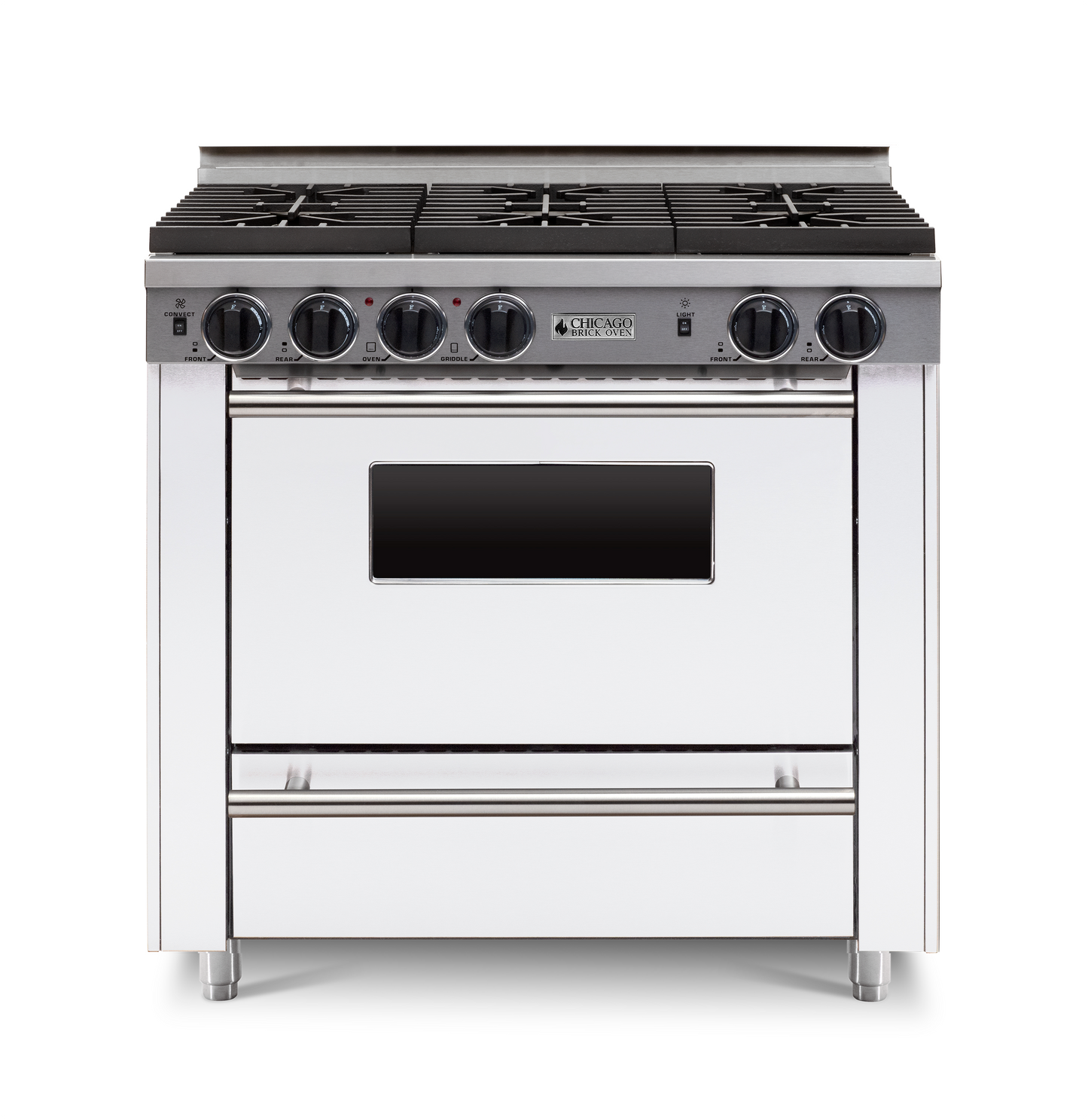 Chicago Brick Oven - 36” All-Gas Convection Range - Sealed Burners (4-6 Burners Option )