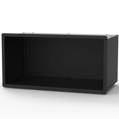 Valcourt wood burning fireplace 10ft wood storage box. FP15A