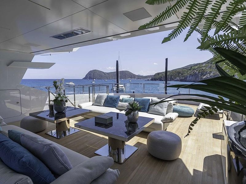 yacht Marine Outdoor Ceiling Mount white bromic platinum 4500W electric marine heater