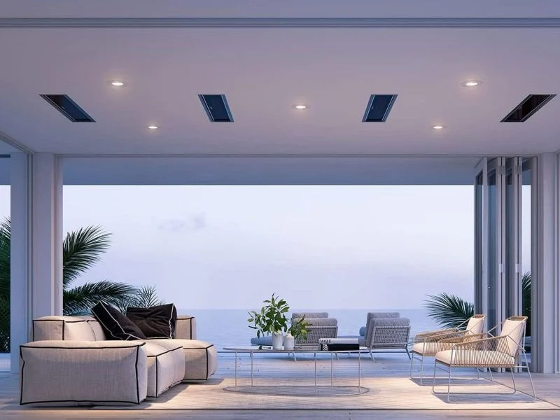 Marine Outdoor Backyard Ceiling mount four 3400W white bromic platinum electric marine heater