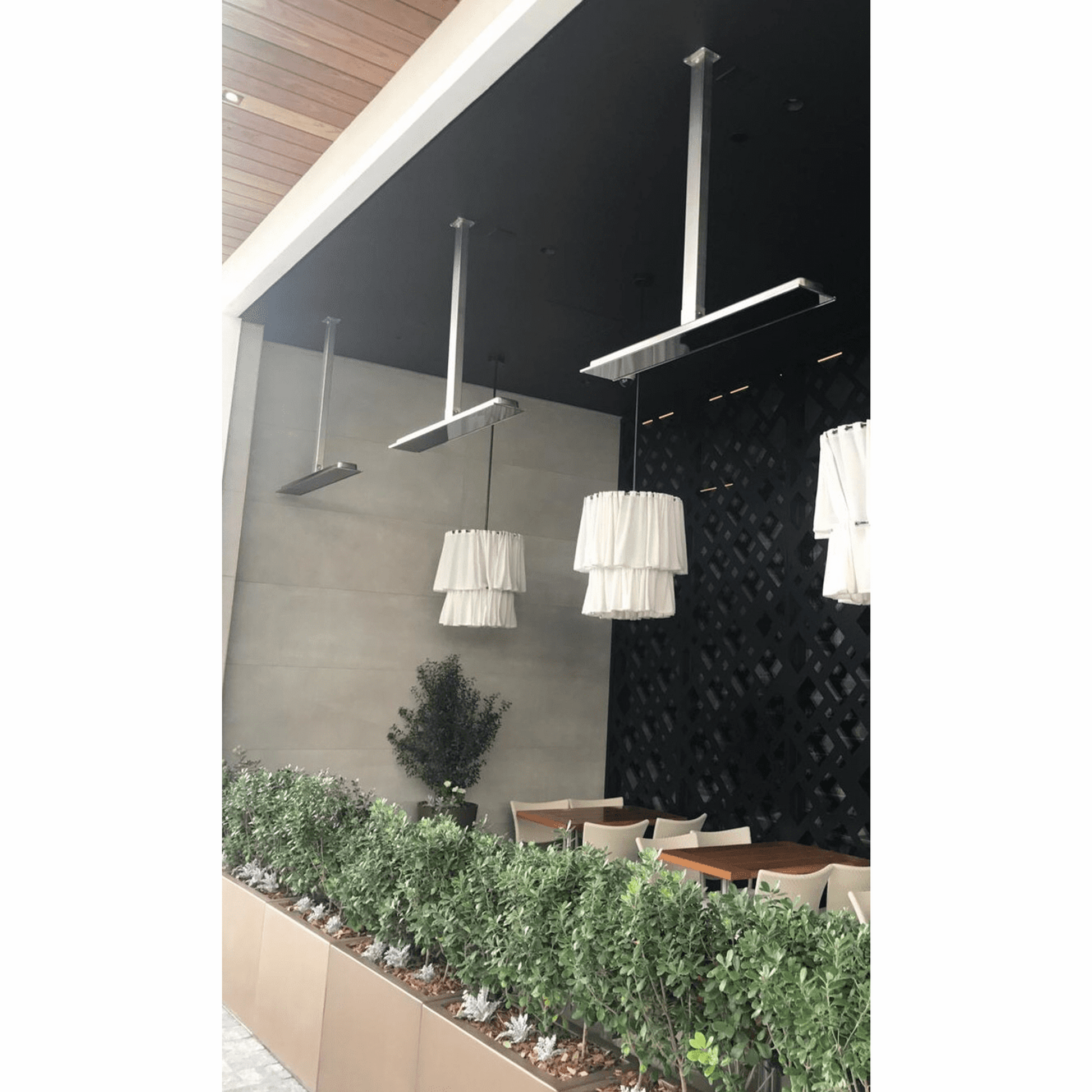 Three Ceiling Mount of 2300W Bromic Platinum Patio heater