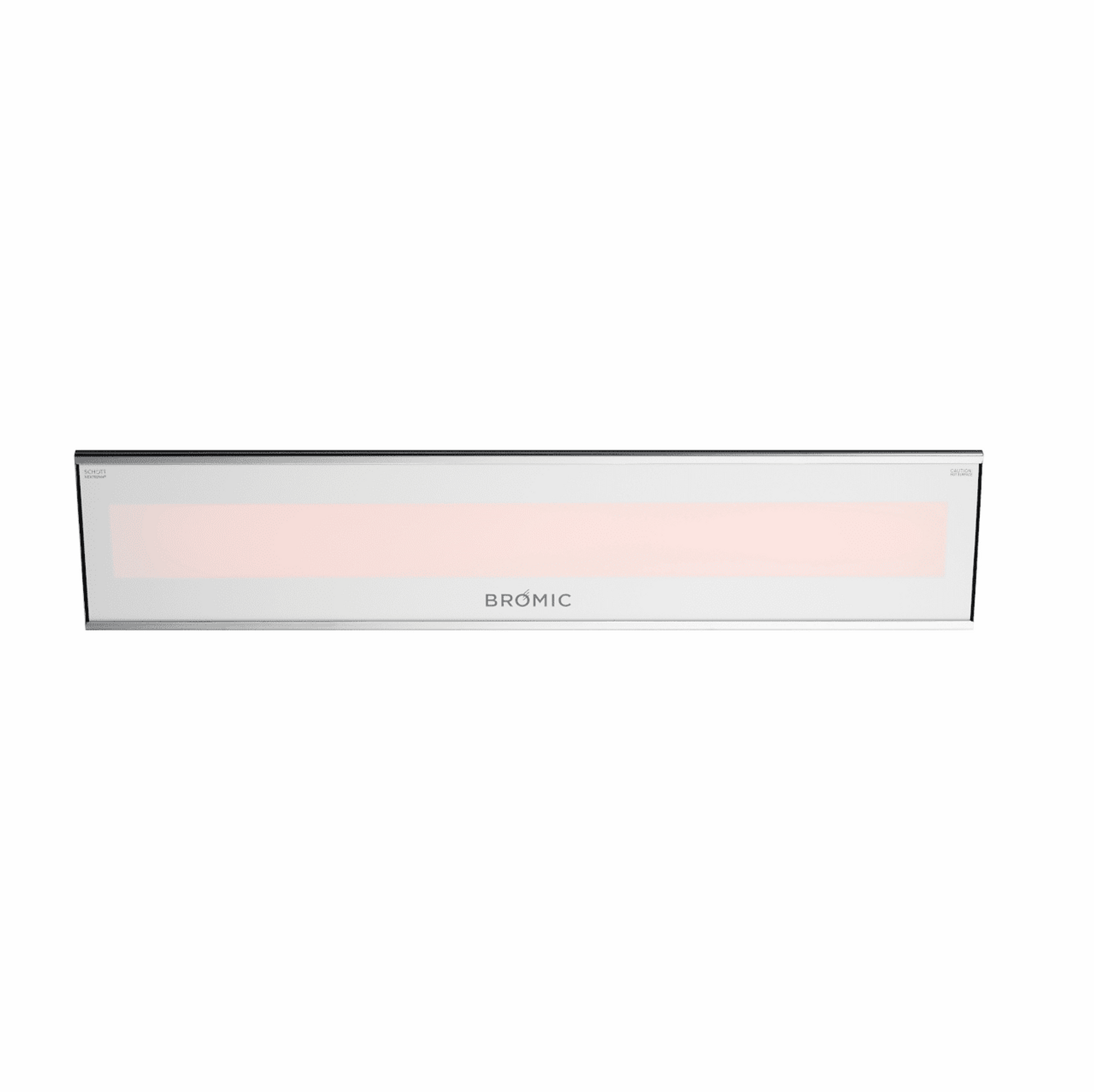 front view 3400W White Bromic Platinum Electric heater