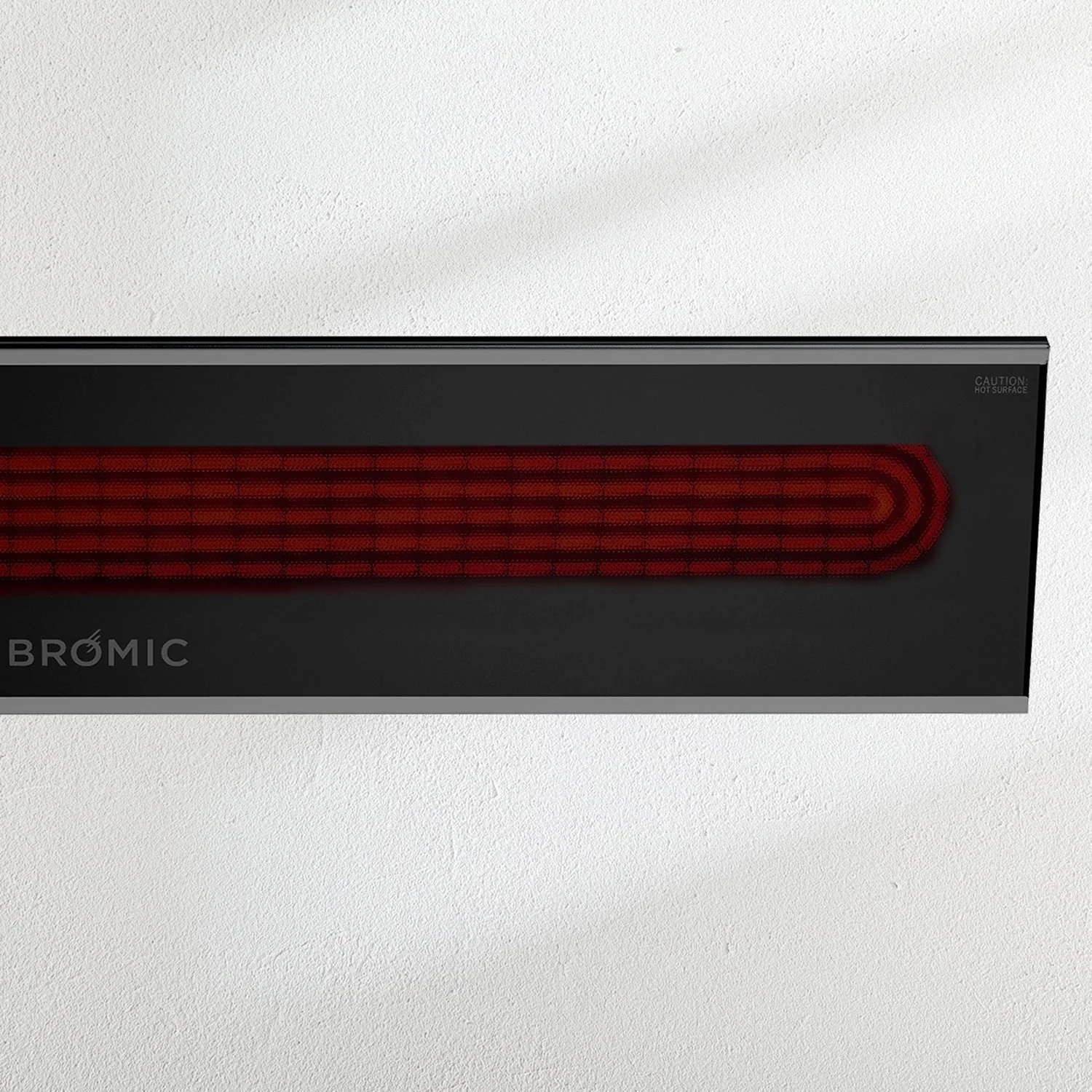 Front View 3400W Black Bromic platinum Electric Heater