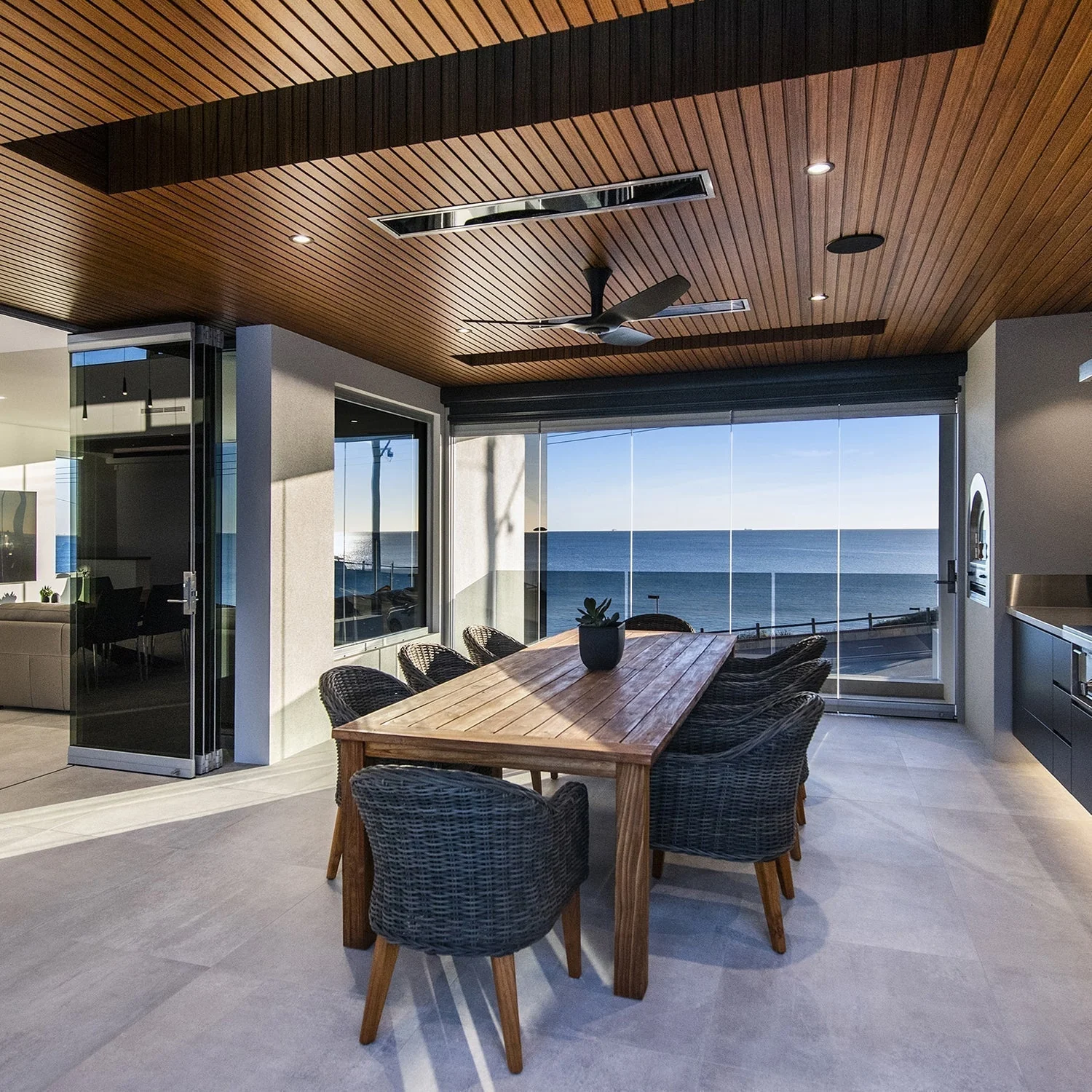 One Dining ceiling mount 3400W Black Bromic Platinum Electric heater 