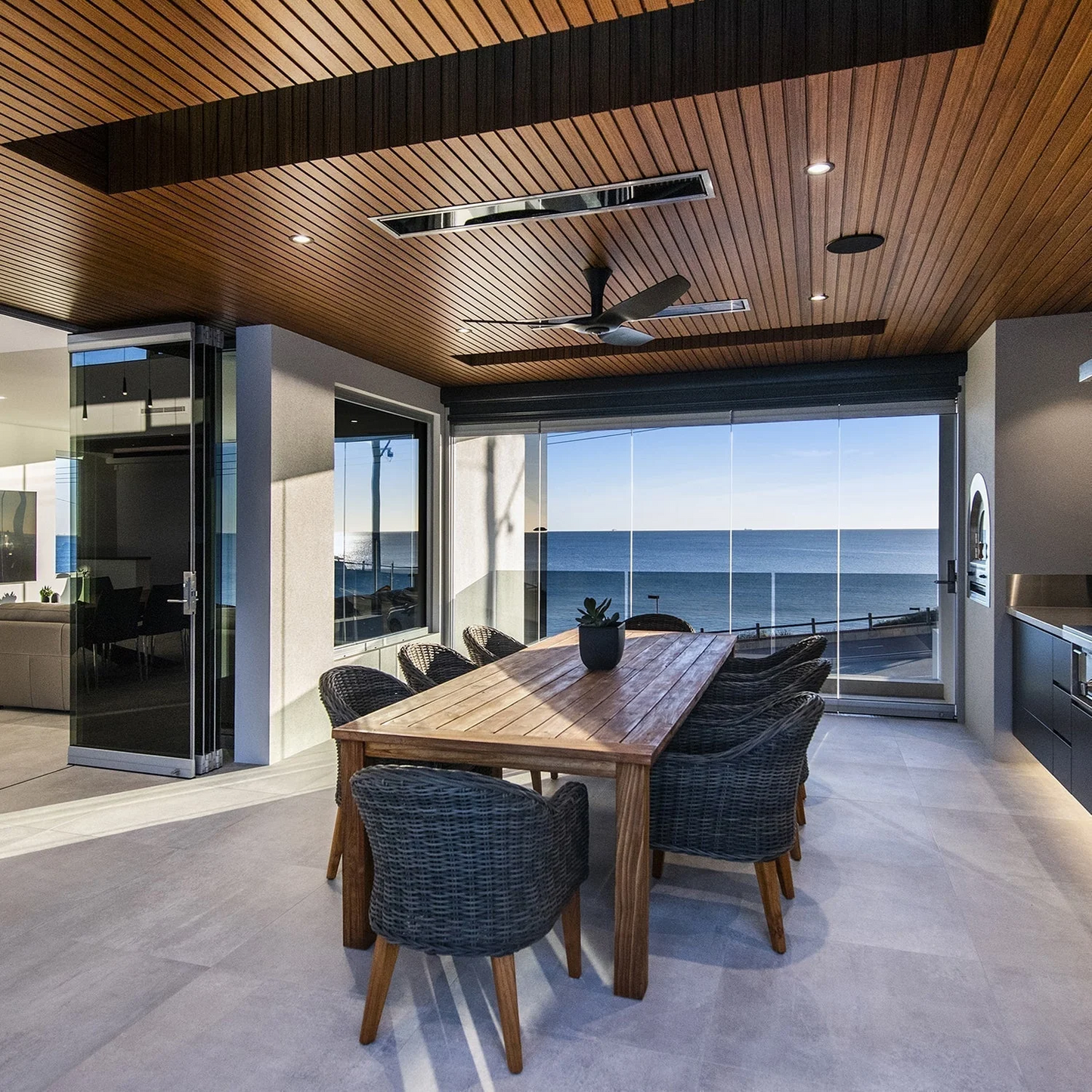 Two Ceiling Mount of 2300W Black  Bromic Platinum Electric Outdoor heater