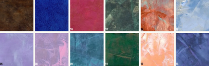 Grid of textured color swatches