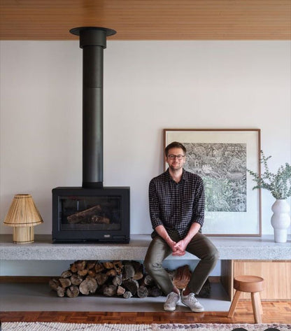 Living room installed Black Stuv 16-58 cube