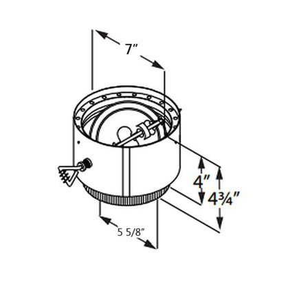 6" DVL Adapter-Damper Section - 6DVL-ADWD