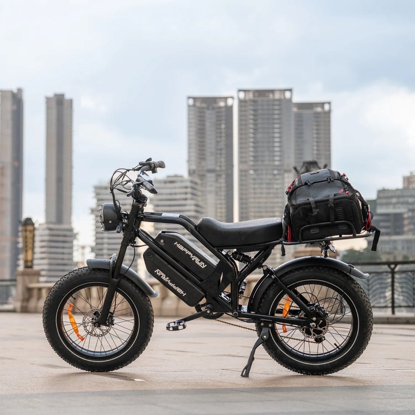 HappyRun G70 750W Hydraulic Brakes Fast Electric Cargo Bikes