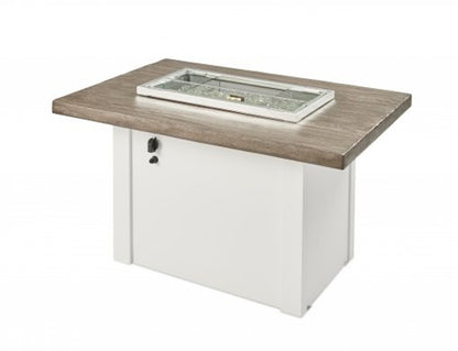 Driftwood, Havenwood, Rectangular Gas Fire Pit Table, Fire Pit Table