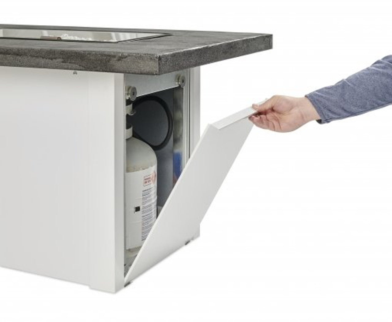 Driftwood, Havenwood, Rectangular Gas Fire Pit Table, Fire Pit Table