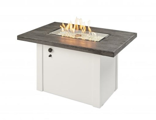 Driftwood, Havenwood, Rectangular Gas Fire Pit Table, Fire Pit Table